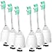 Homissor Replacement Brush Heads Compatible with Philips Sonicare E-Series HX7022/66, 6 Pack, Fit Sonicare Essence, Xtreme, Elite, Advance and CleanCare Screw-On Electric Sonic Toothbrush Handles
