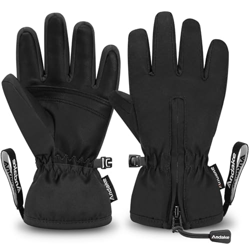 Andake Kinderhandschuhe, Winddichte, wasserdichte, Warme Winterhandschuhe,...