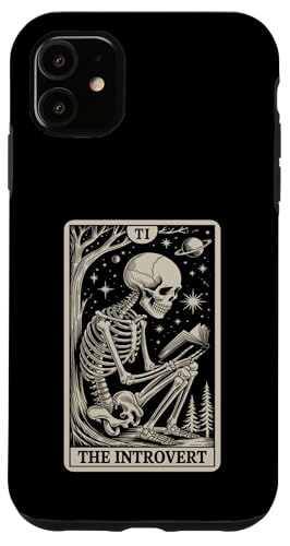 The Introvert Tarot Card Indoorsy Skeleton Inrovert �X�}�z�P�[�X iPhone 11 �p