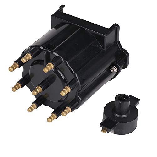 Distributor Cap and Ignition Rotor Kit Compatible with 5.0L, 5.7L, 350
