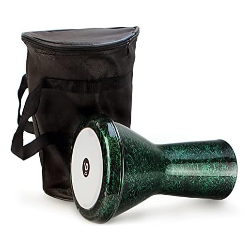 VD Vatan Pequeño tambor de percusión darbuka fabricado en fundición de aluminio con acabado efecto perla, 2022-Y