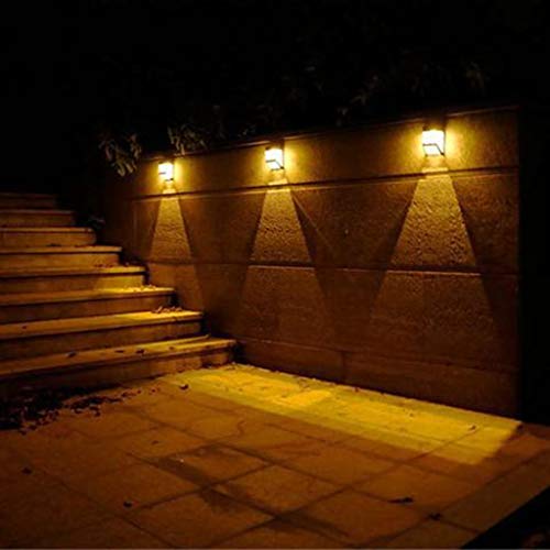 Flameer 2Pcs Solar Power Wall Light LED Lâmpada De Parede Sensor De Movimento Para Jardim Ao Ar Livr