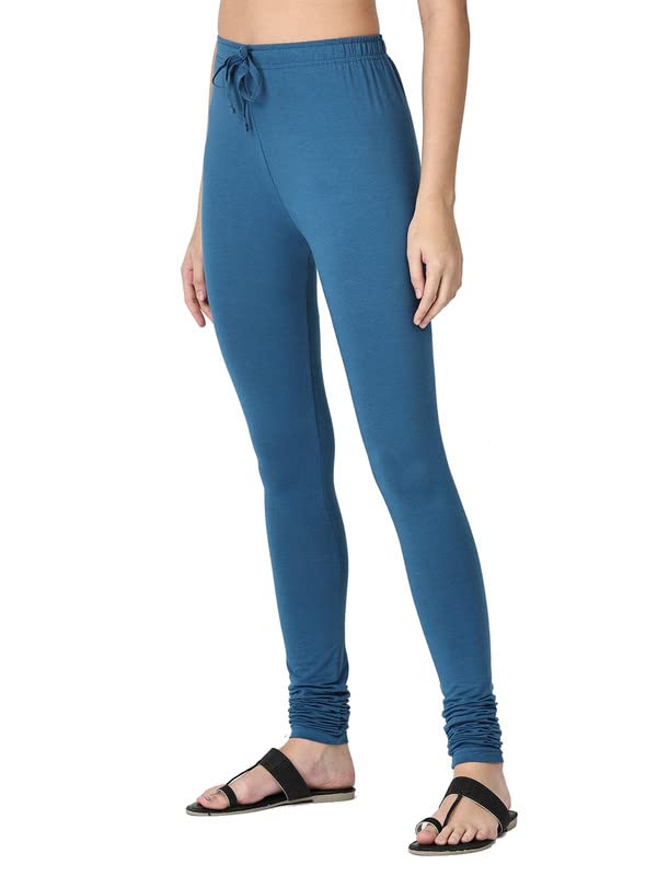 Image of Robinbosky Cotton Churidhar Leggings for Women - Stylish, Stretchable & Flattering Fit for All-Day Comfort