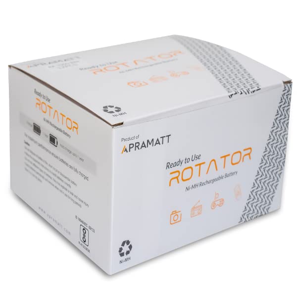 Image of VHC APRAMATT Rechargeable AA 3300mAh (4Pcs Batteries) Pre-Charged, Ready to Use Battery
