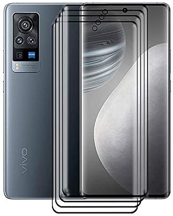 for Vivo X60 Pro 5G Screen Protector Tempered Galss, KJYF [4 Pack] High Clear [9H Hardness] [Bubble Free] Screen Tempered Glass Protective Film for Vivo X60 Pro 5G 6.56 Inch.