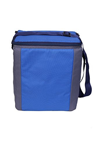 Image of BagsRUs Polyester 12 L Royal Blue Insulated Travel Cooler Bag with Ice Pack