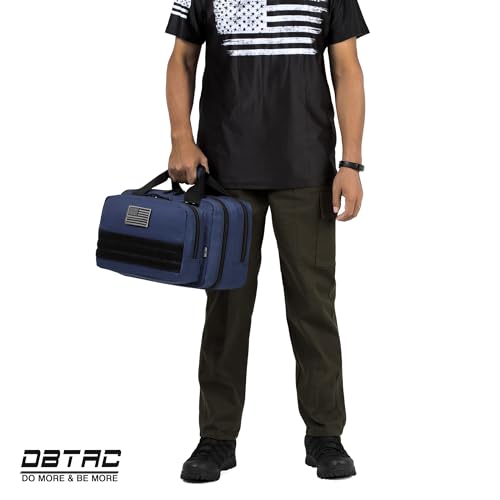 DBTAC Gun Case Bag Compact Small-PLUS | Tactical 3x Pistol Bag Handgun Revolver Shooting Case with Lockable Zipper for Shooting Range Outdoor Hunting, Urban Blue by DBTAC DO MORE & BE MORE - Image 7