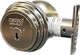 Medeco 11TR50319 Maxum Residential Single Cylinder Deadbolt, Satin Nickel, High Security Restricted