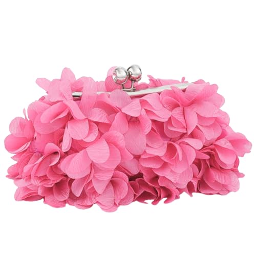 SH Clutch Purses for Women Evening Bags for Women Formal Hot Pink Clutch Beach Bag Wedding Purse Party Prom Purse Dressy Handbags