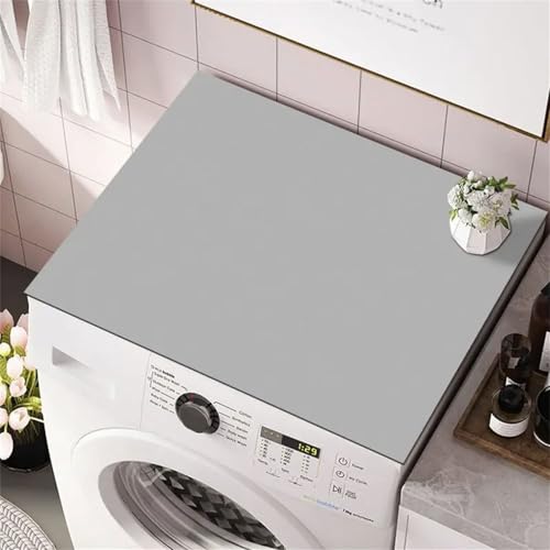 Highdi Housse de Protection pour Machine à Laver Top, Série de Couleurs Unies, Coussin de...