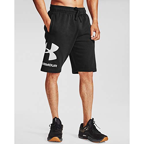 Under Armour Men's Rival Fleece Shorts , Black (001)/Onyx White , Large