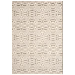 Safavieh Perzisch geïnspireerd tapijt, NBL616, geweven polyester en viscose, lichtbruin/room, 99 x 139 cm