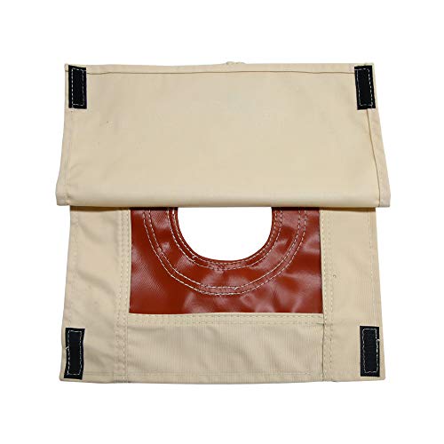 TentHome - Accesorio para Estufa en la Tienda de campaña, Agujero de Chimenea, Resistente al Fuego, Tela de algodón con Solapa para Tienda de campaña de Camping de algodón de 4 Estaciones, 8 cm Cover