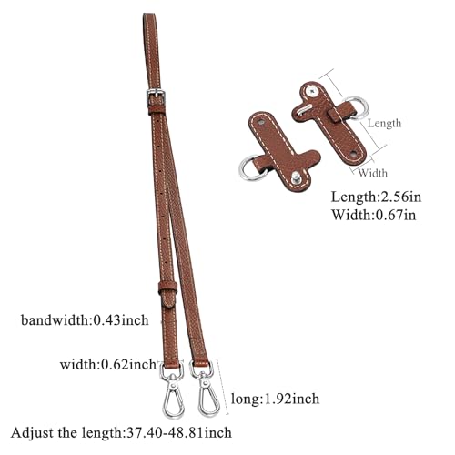 Image of Leather Purse Straps for Longchamp Conversion Kit, Leather Handbag Crossbody Shoulder Strap Adjustable for Women