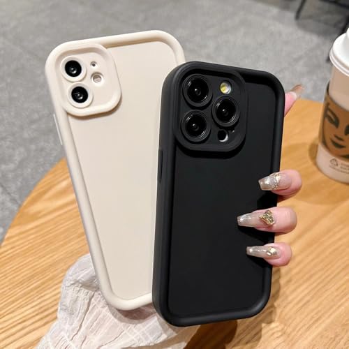 Image of Puxicu Slim Case for iPhone 16E, Enhanced Camera Protection, Shockproof Skin-Friendly Touch Soft Case Cover for iPhone 16E Phone 6.1 inch, White