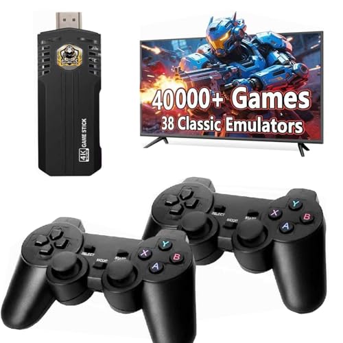 Retro Gaming Console Pro,40,000+ Built-in Classic Video Games with 38 Emulators,Plug and Play HDMI TV Game Stick for Instant Retro Gaming Experience