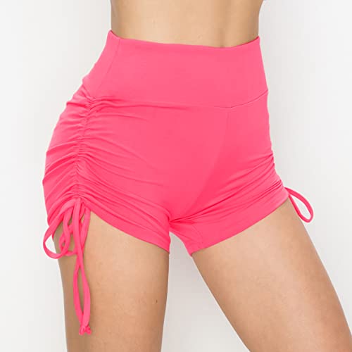 Image of ALWAYS Faux Leather Shorts - High Waist Active Stretch Yoga Short Pants for Women