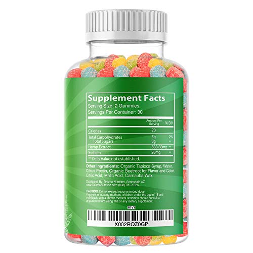 (25,000mg) Hemp Gummies for Migraine Pain Relief Anxiety Stress Sleep Inflammation Calm Extra Strength Gummy for Adults, Relaxing Restful Natural Mood Hemp Gummy Bear Edibles Candy 120 Gummies - Thumbnail 2