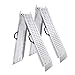 Froadp 2x Pieghevoli Rampe di Carico, Coppia di Rampe con Antiscivolo Zincata Rampa per auto ATV Moto Carico Massimo 400KG per Coppia(180x22,5x4,5cm)