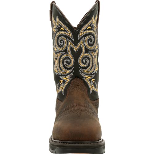 Image of Georgia Boot Carbo-Tec LT Steel Toe Waterproof Pull-On Work Boot