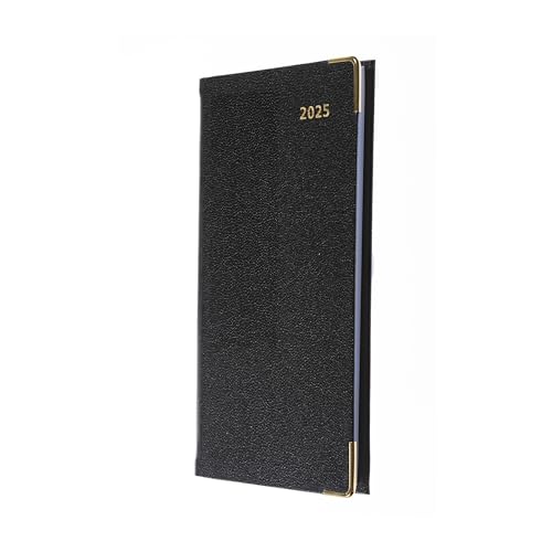 Collins Business Pockets 2025 Diary for Business - Slimchart Week to View Pocket Diary (Appointments) - Black - (CAPB.99-25) - Professional Pocket Planner with Leathergrain Cover