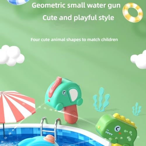 Image of Storio Manual Water Shooters Squirt Cute Elephant Small Water Pistols | Holi Pichkari Water Gun Toy for Kids| High Pressure Mechanism Ideal Outdoor Toy