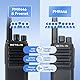 Retevis RB669 Freenet Funkgeräte, Lizenzfrei Walkie Talkie RT24V 2.0, 6 Freenet Kanäle und 16 PMR446, Deutsches Sprachsystem, Typ C und USB-Ladestation, Freenet Funkgerät Set (1 Paar, Schwarz)