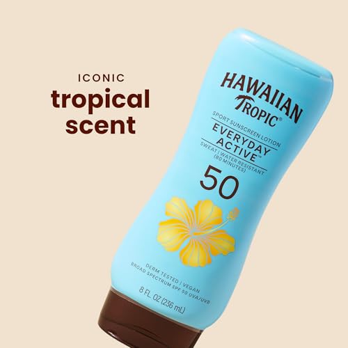 Hawaiian Tropic Everyday Active Sunscreen Lotion, SPF 50 Sunblock, 8 Fl Oz - Image 4