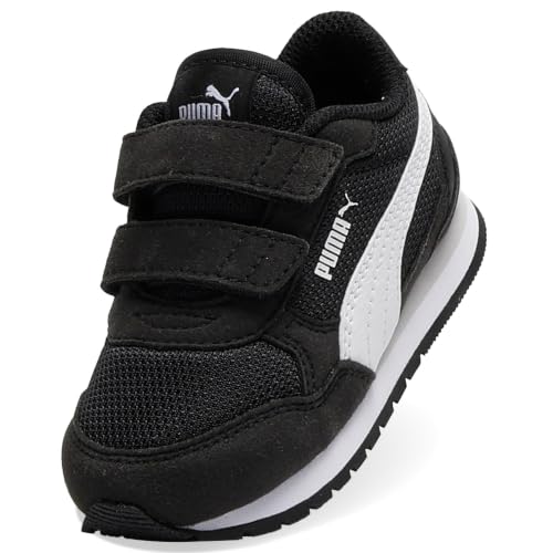 Puma Unisex-Child ST Runner Hook and Loop, Puma Black-Puma White-Cool Light Gray, Toddler 7 - image 2