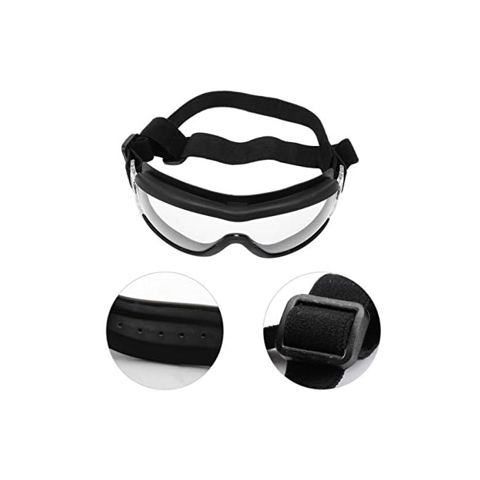 ULTECHNOVO Pet Goggles Eye Protective Glasses Anti-UV,Windproof,Waterproof Eye Goggles for Dog,Puppy (Transparent) - Image 4