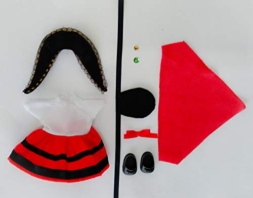 Folk Artesanía Vestido y complementos Regional típico Gallega muñeca Barriguitas de Famosa....