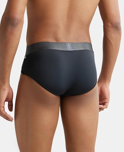 Image of Jockey IC27 Men Tactel Microfiber Elastane Stretch Solid Brief (Pack of 2)