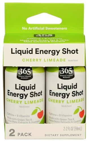 Image of 365 by Whole Foods Market Energy Shot Duo Pack, Cherry Limeade, 2 Fl Oz