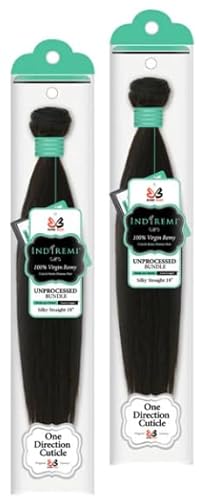 Bobbi Boss INDIREMI Unprocessed Virgin Human Hair Weave BONE STRAIGHT 10