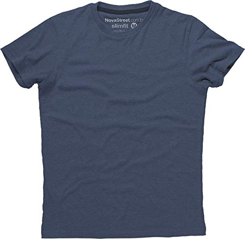 Kit 6 Camisetas Slim Fit Masculinas Básicas Lisas Novastreet Cor:Colorido;Tamanho:P