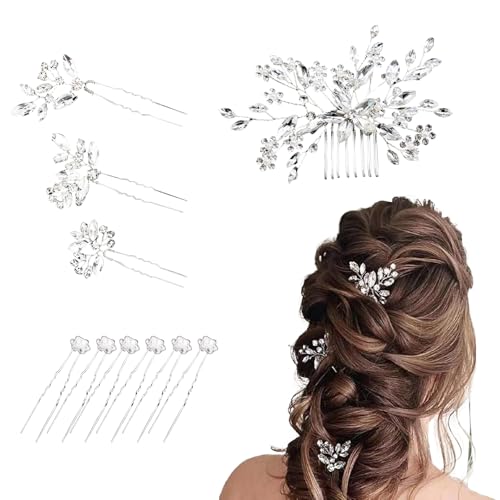 Épingles à cheveux en cristal pour fête prénuptiale et enterrement de vie de jeune fille
