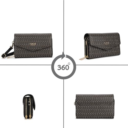 Image of Lavie Luxe Women's Mono Sally 2C Crossbody Sling Bag | Ladies Purse Handbag | Gift for Women