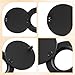 Peephole Cover, Peep Hole Covers Privacy Door Viewer Cover with Matching Self Adhesive Installation Tool Home Security Privacy Protection (Matt Black)