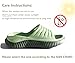 KuaiLu Womens Recovery Sandals Comfortable Plantar Fasciitis Arch Support Ladies Orthopedic Open Toe Slip On Running Sport Walking Slides Thick Athletic Cushion Slippers Summer Sliders Green Size 8