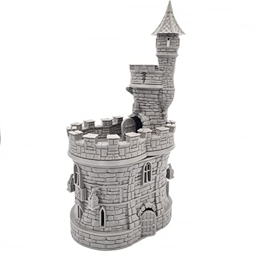 QP3D - Barbican Gate House Castle - Fantasy Terrain Landschaft für Tischplatte & RPG 28-32 mm Miniaturen Wargame Requisiten DnD D&D, 3D gedruckt und lackierbar (klassisch) Cover