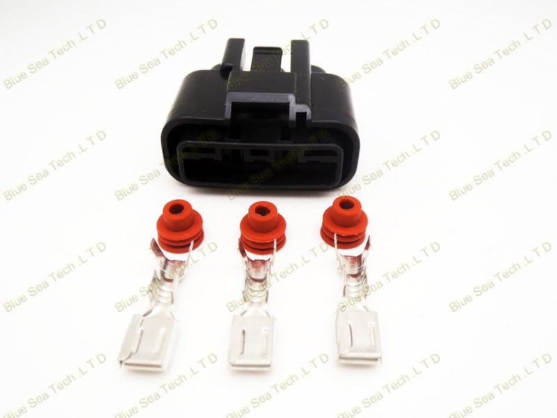 Wiring Connecting Terminals - Sample,5 Sets 3Pin Auto Plug Connector,Auto Waterproof Electrical Connector Plug for car. Right Slot