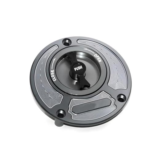 Bouchon de réservoir sans clé en alu CNC titanium pour moto YAMAHA FZ1 FAZER style épuré