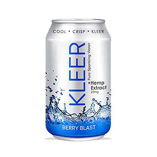 Berry Blast Flavor Sparkling Water, Pack of 12, Mood-Boosting Hemp Based Energy Drink, Zero Sugar & Caffeine Free, Non-GMO, All Natural Ingredients