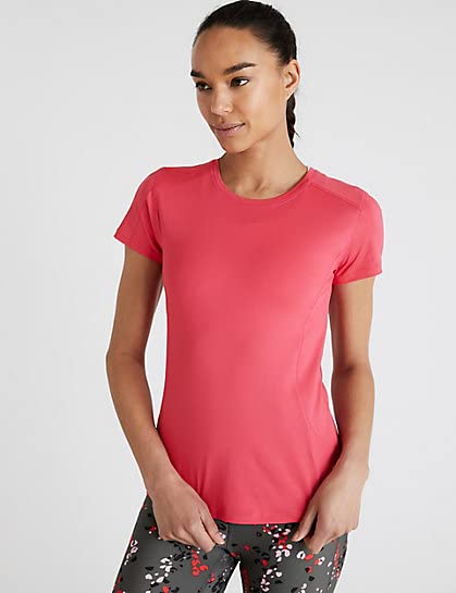Image of Marks & Spencer Womens Regular Top (T51 5121 Raspberry 8)