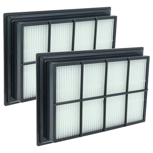 vhbw 2x Filtro compatible con Kärcher SV1802, SV1902, SV7 aspiradora - filtro Hepa negro blanco
