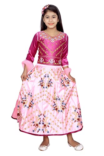 FELLAMO Girls Ethnic Wear embellished lehenga choli with dupatta-38