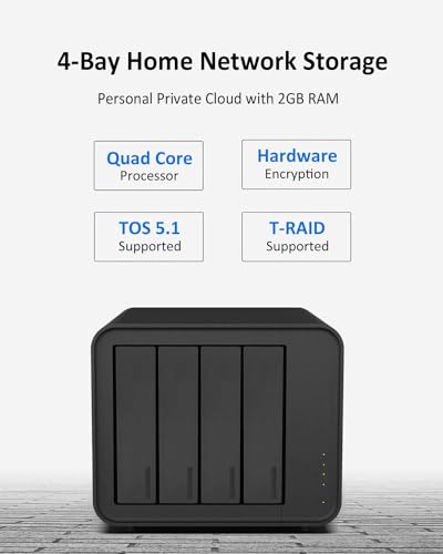 Terramaster F4-212 NAS-Gehäuse mit Quad-Core-CPU und 4 Einschüben