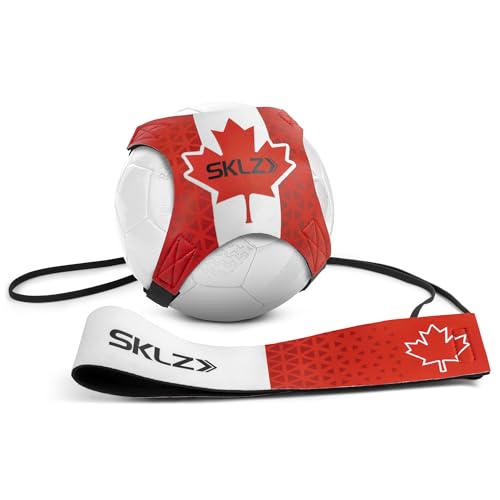 SKLZ Star-Kick Solo Soccer Trainer - Hands-Free Kicking & Passing, Adjustable Cord & Waistband, Youth Training Aid, Improves Ball Control, Fits Soccer Ball Sizes 3–5, Canada