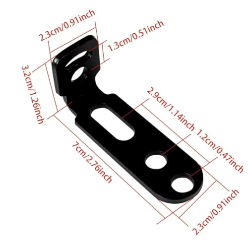 Soporte universal para luz de motocicleta en forma de L de horquilla 2 uds 2
