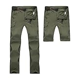 1. [Matériel]: Le pantalon de randonnée de travail pour hommes est constitué de tissu de polyester de haute qualité. Léger, micro strech, résistant à l'usure et pas facilement déformé.